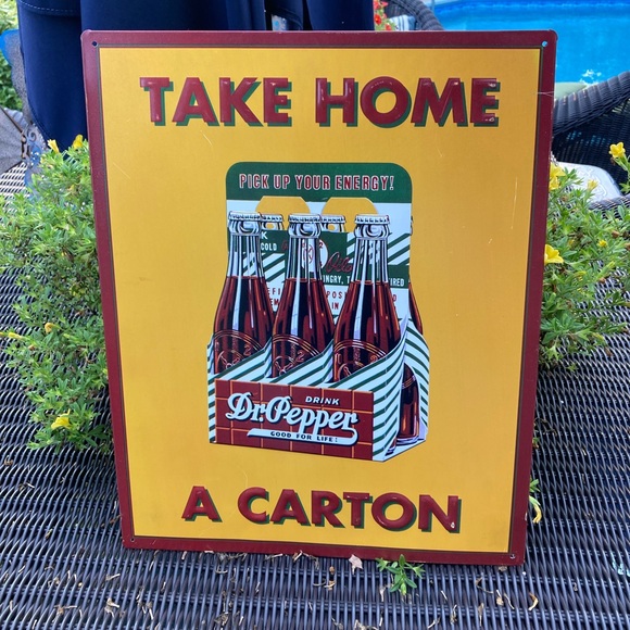 Vintage Metal sign Dr Pepper - Picture 1 of 3